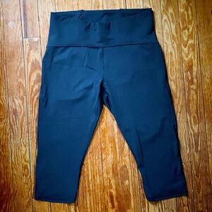 Lululemon Athletica Train Times Crop Black Leggings 12